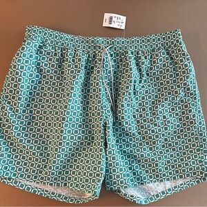 Loro Piana Men’s Stylish Green Geometric Swimsuit